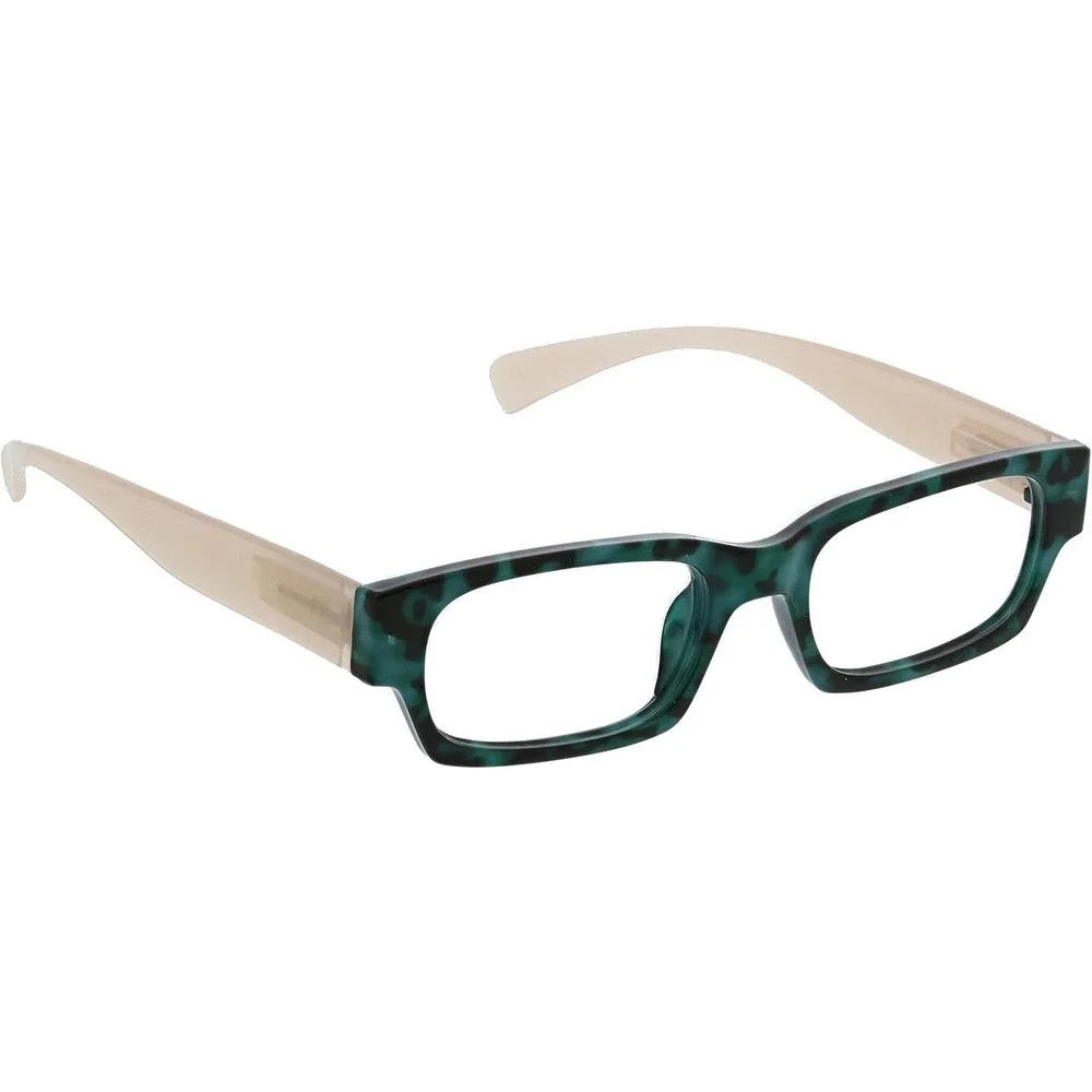 NEW IVY GREEN‎ TORTOISE TAN PEEPERS BLUE LIGHT READING GLASSES +2.25